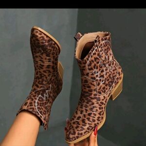 Coconuts by Matisse Brown Leopard Ankle Boots